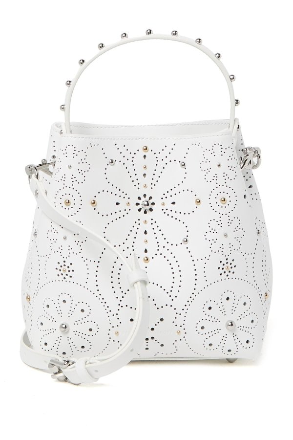Perforated Leather Crossbody Bag
