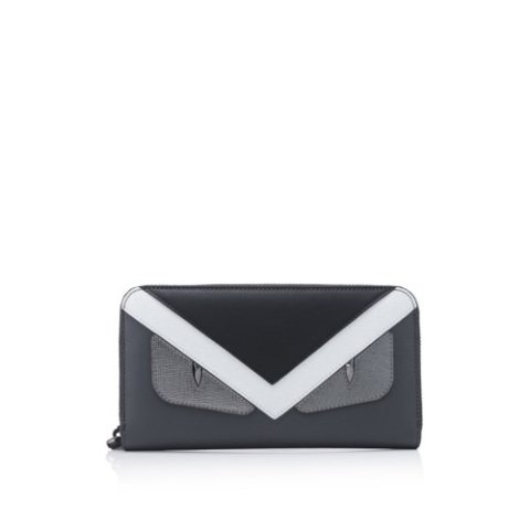 FendiBag Bugs Long Zip Around Wallet