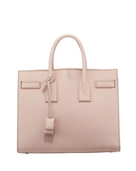 Sac de Jour Small Topstitched Leather Tote Bag