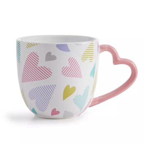 Stoneware Heart-Handle Mug, Created for Macy's