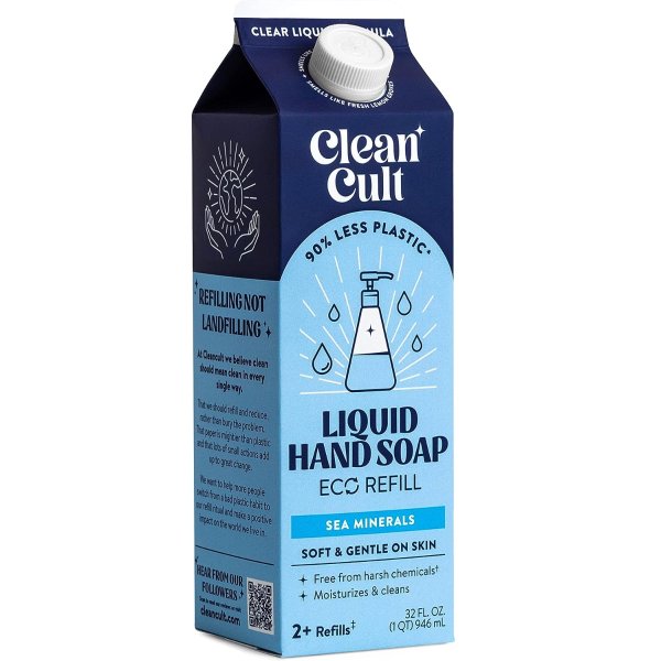 Cleancult Liquid Hand Soap Refills Sea Minerals 32 oz/