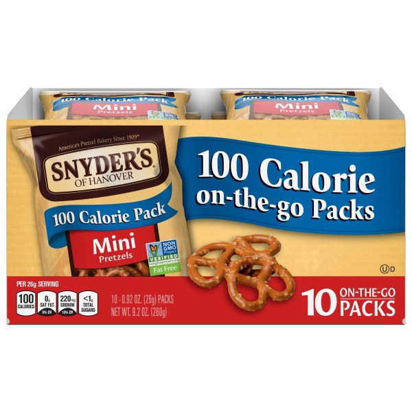 Snyder's Mini Pretzels, 100 Calorie Individual Packs (10 Count)