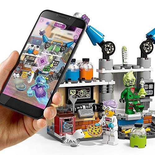 Hidden Side J.B.’s Ghost Lab 70418 Building Kit, Ghost Playset for 7+ Year Old Boys and Girls, Interactive Augmented Reality Playset, New 2019 (174 Pieces)