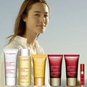 on orders over $100 @ Clarins