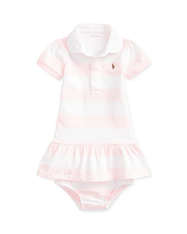 Girls' Rugby Striped Dress & Bloomers Set - Baby