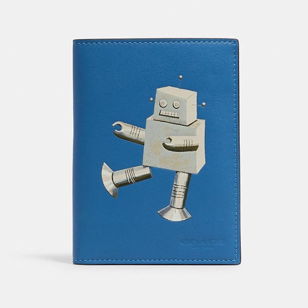 Passport Case in Signature Canvas With Robot