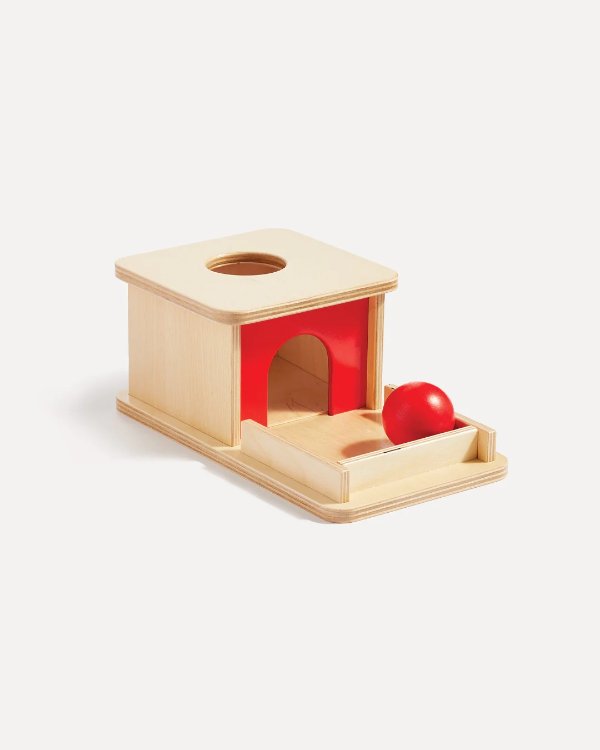 Develop Early Object Permanence & Motor Skills with First Object Permanence Box - Encourages Hand-Eye Coordination & Core Strength