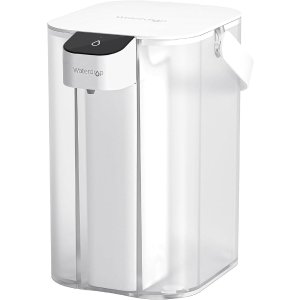 waterdropElectric Water Filter Pitcher, Dispenser, 200-Gallon, 5X Times Long-Life Countertop Water Filter System, NSF/ANSI 401&53&42, Reduce Chlorine, Lead, PFAS, 15-Cup, White, with 1 Filter