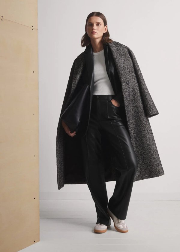 Oversize wool coat - Women | Mango USA