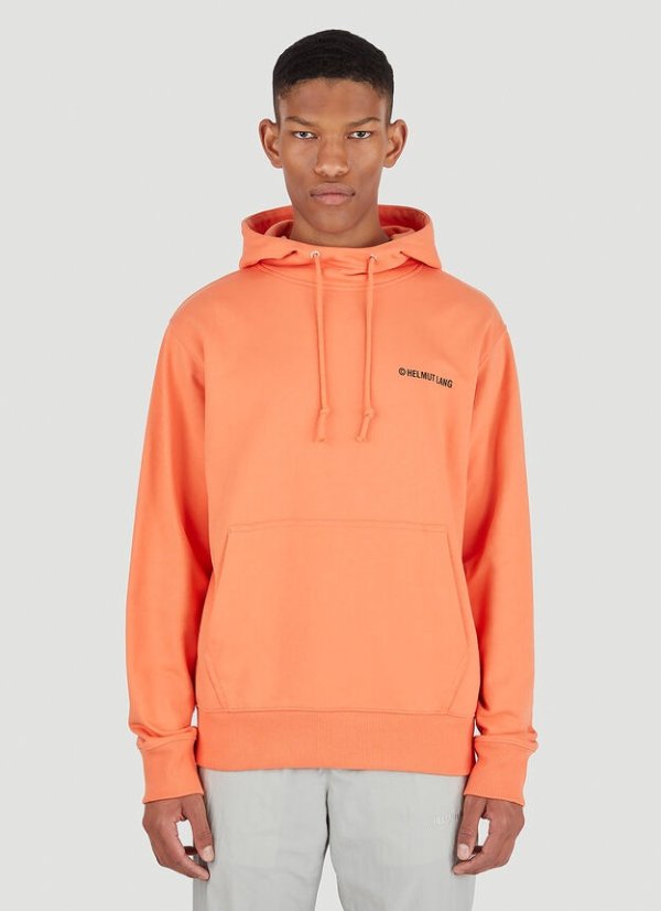 Mask Included Hooded Sweatshirt in Orange