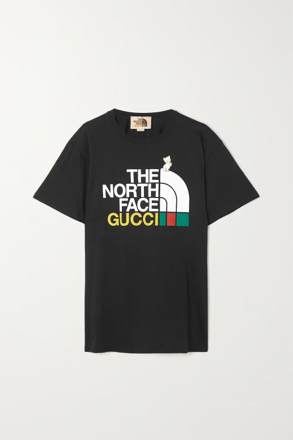 + The North Face printed cotton-jersey T-shirt