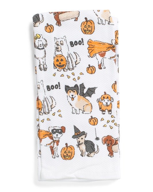 Set Of 2 Doggy Parade Kitchen Towels