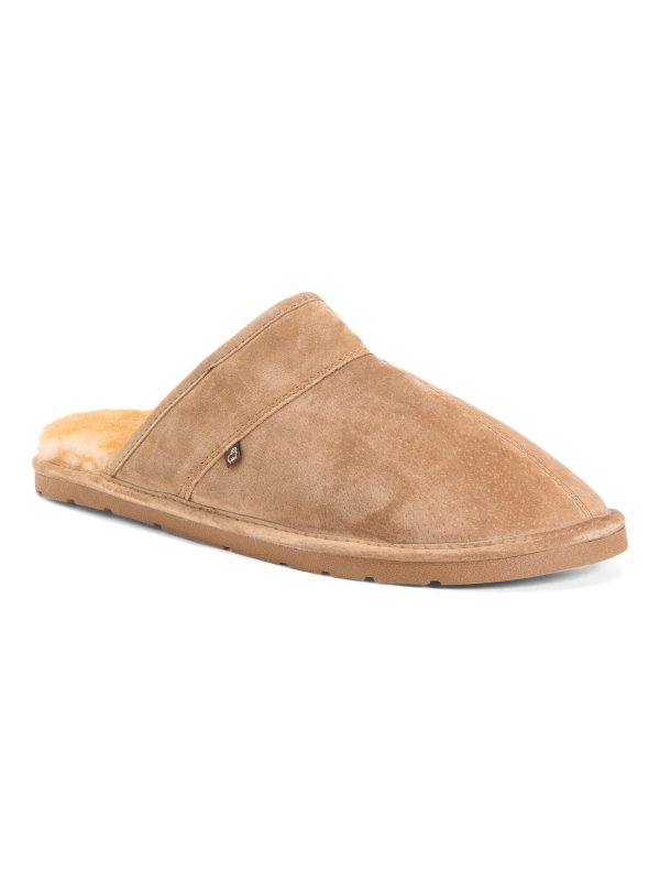 Sherpa Lined Suede Slippers | Gifts For Him | Marshalls