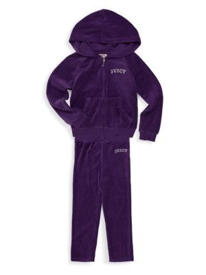 Juicy Couture Little Girl's Two-Piece Velour Sweatsuit