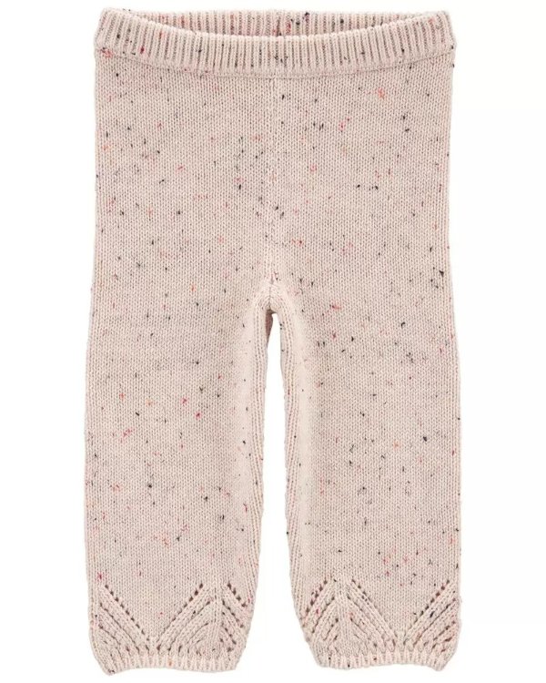 Baby Pink Sweater Knit Pants