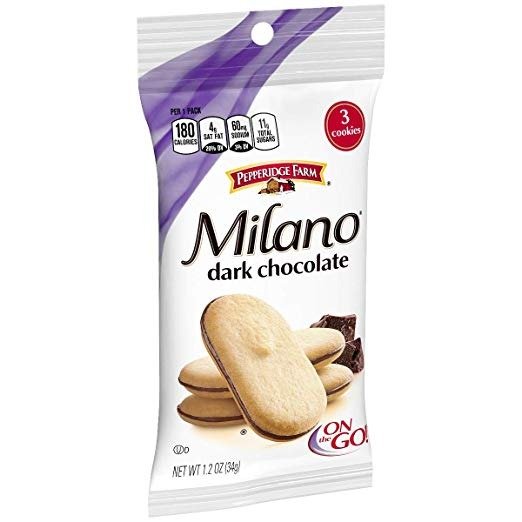 Milano 黑巧克力夹心饼干 1.2 oz 共36块