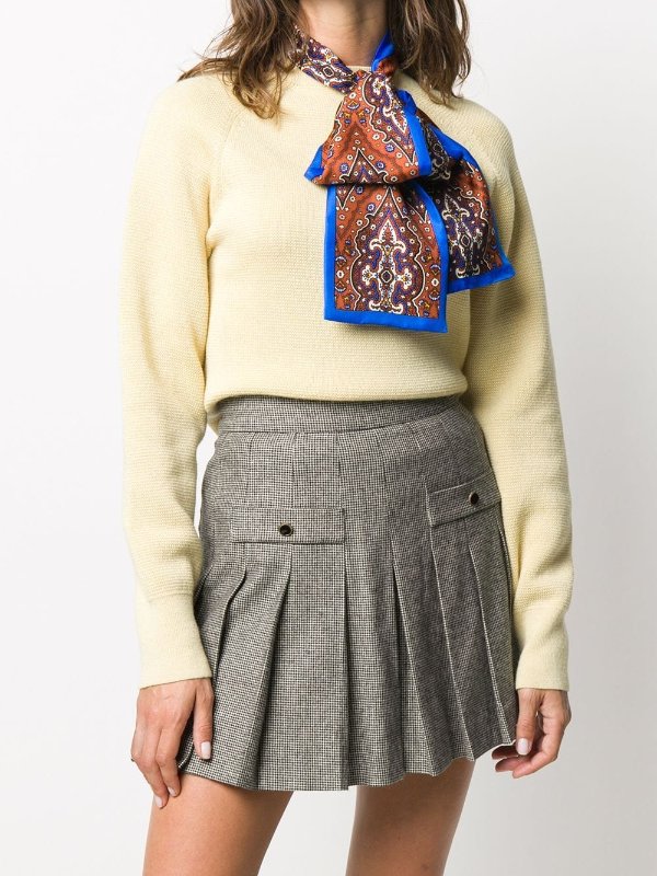 graphic print scarf