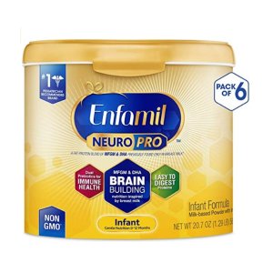 Enfamil NeuroPro 非转基因婴儿配方奶粉，20.7盎司*6罐