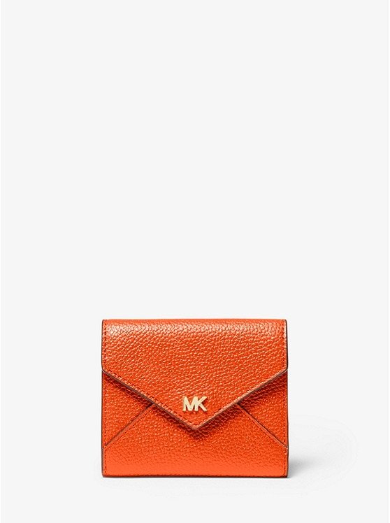 Medium Pebbled Leather Envelope Wallet