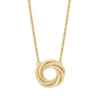 14kt Yellow Gold Love Knot Necklace