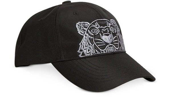 Tiger Black Cotton Hat