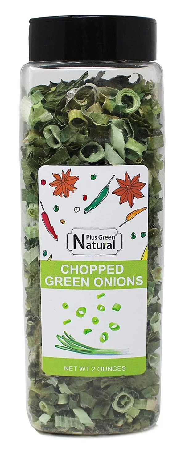 Freeze Dried Chopped Green Onions 2 Ounces, All Natural Non GMO Gluten Free Dry Green Onions