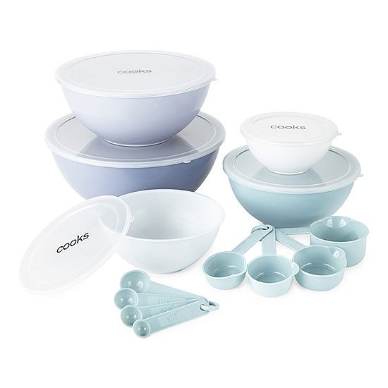 new!Cooks 18-pc. Mixing Bowls with Lids