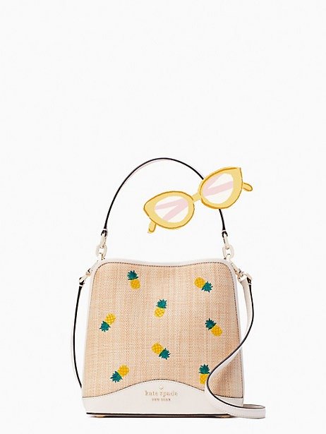 darcy small pineapple bucket bag