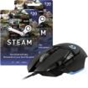 Logitech G502 Proteus Core Optical Gaming Mouse with $40 in Steam Wallet Cards