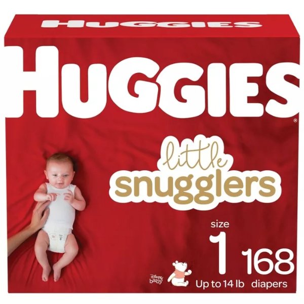 Little Snugglers 婴儿纸尿裤 1号168片
