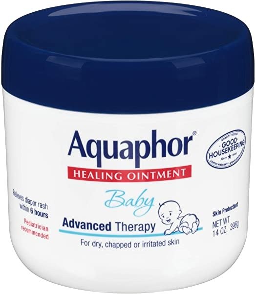 Baby Healing Ointment - Advance Therapy for Diaper Rash, Chapped Cheeks and Minor Scrapes - 14 Oz Jar