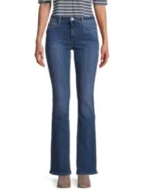 ​Mid-Rise Bootcut Jeans