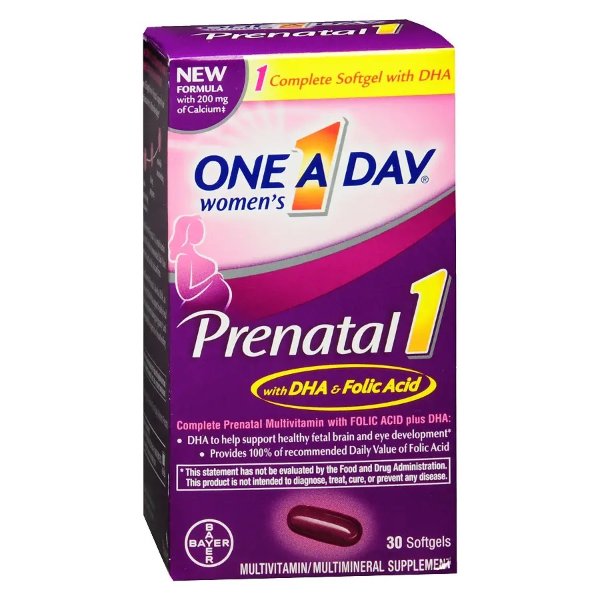 One A Day Prenatal 1 with DHA & Folic Acid, Softgels