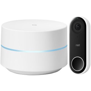 Google Nest 智能家居促销 门铃 + Wi-Fi系统 或智能音箱套装
