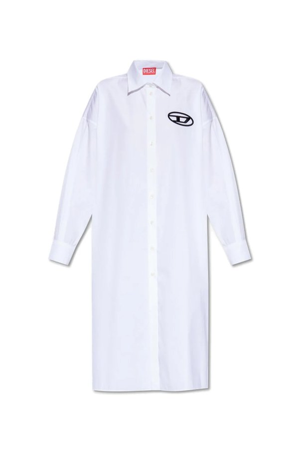 D Lun Logo Embroidered Shirt Dress – Cettire