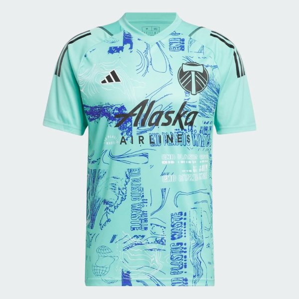 PORTLAND TIMBERS FC MEN'S SHORT SLEEVE 2023 ONE PLANET PARLEY JERSEY