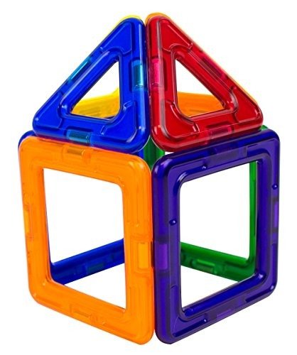 Creator Designer Set (14-Pieces) Magnetic Building Blocks, Educational Magnetic Tiles Kit , Magnetic Construction STEM Set