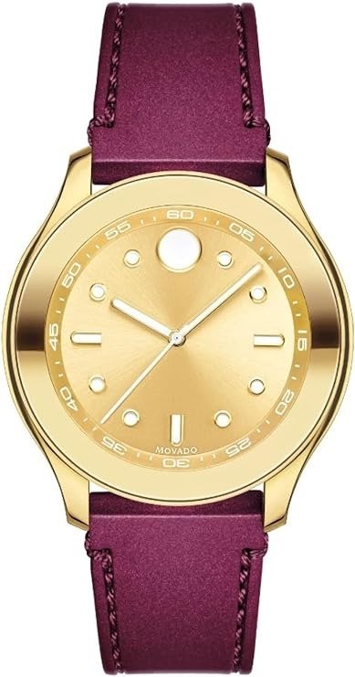 Bold 3600717 Gold White Dot Dial Red Maroon Silicone Band Women's Watch