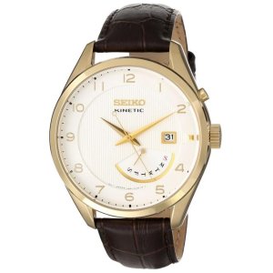 Seiko Men's SRN052 Stainless Steel Watch with Leather Band