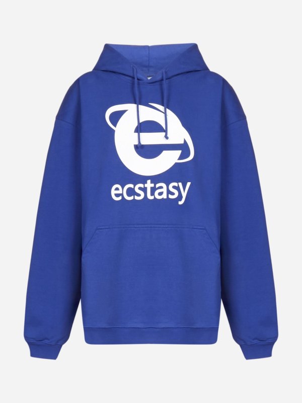 Ecstasy oversized cotton hoodie