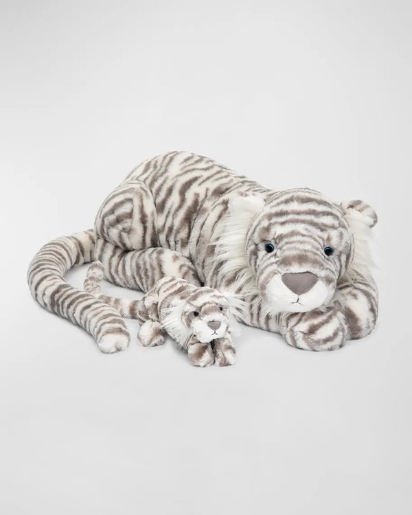 Sacha Really Big Snow Tiger Plush Toy
