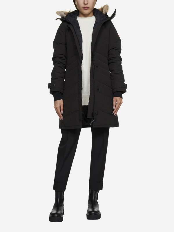 Lorette hooded quilted nylon parka