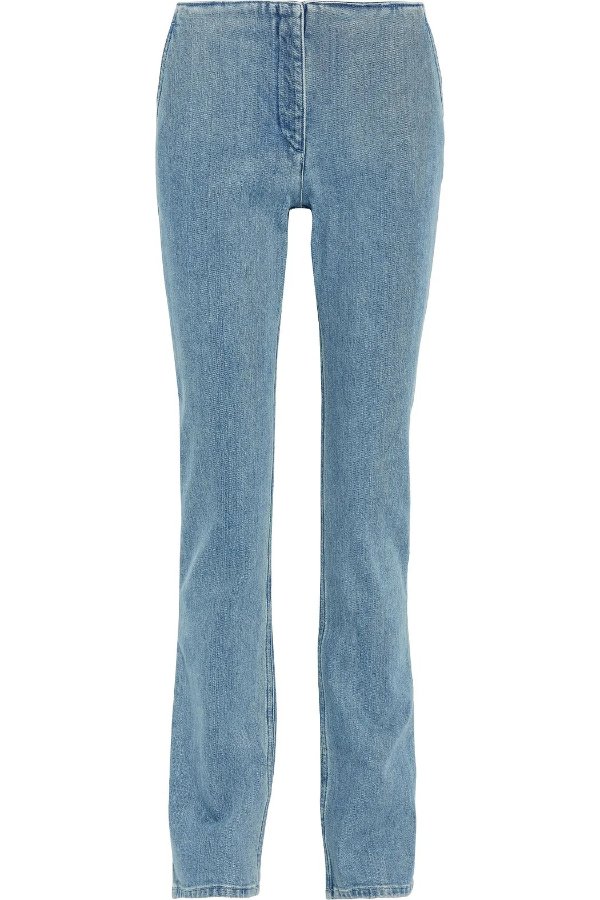 Laban faded mid-rise straight-leg jeans