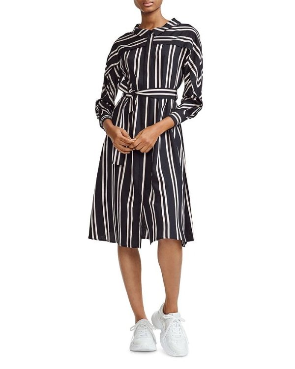 Raji Striped Shirt Dress