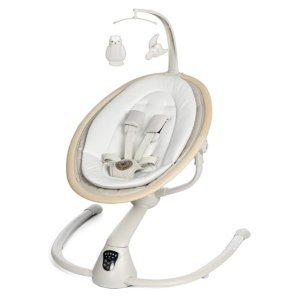 Maxi-Cosi Cassia Swing, Easy to use Touch Screen Control Panel, Essential Blush
