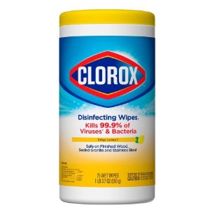 Clorox 杀菌消毒湿巾 75张 柠檬味