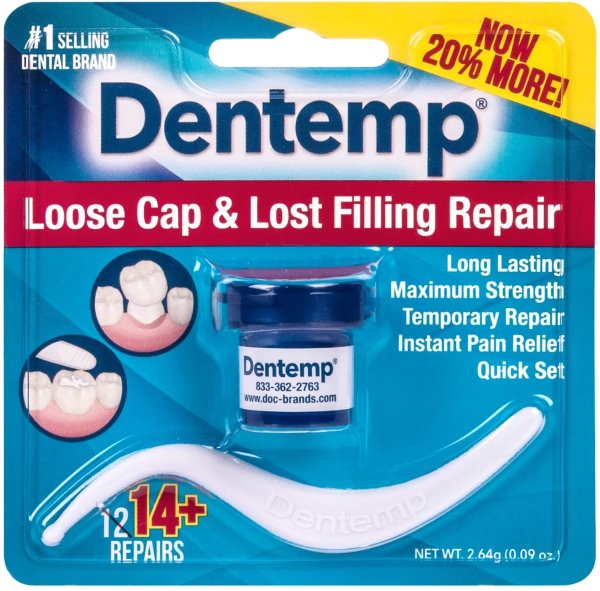 Maximum Strength Loose Cap and Lost Filling Repair - Dental Repair Kit for Instant Pain Relief - Temporary Filling for Tooth - Long Lasting Tooth Filling