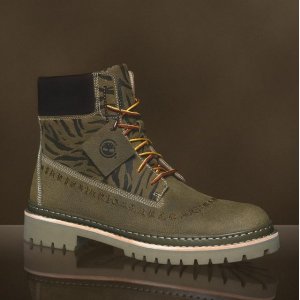 Timberland x CLOT系列上新热卖 Future73虎纹大黄靴$295