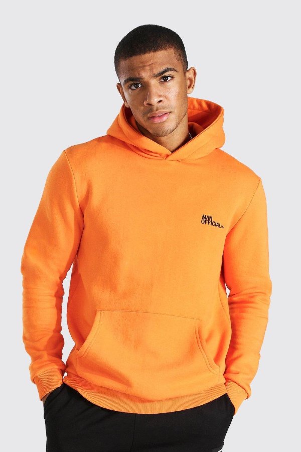 Man Official Heavyweight Over The Head Hoodie | boohooMAN