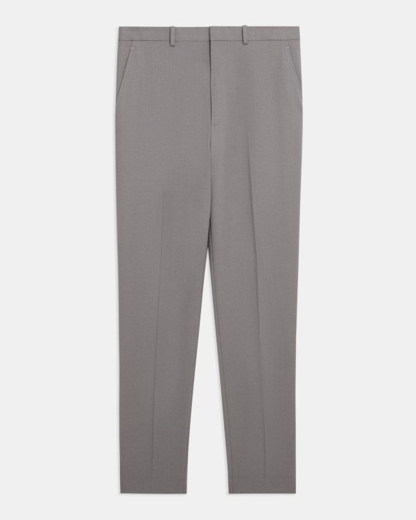 Beige Tapered Wool Gabardine Pant | Theory Project